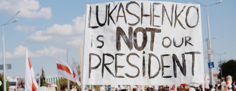 Lukashenko is not our president-mielenosoitus